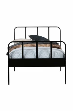 WOOOD Seng Mees 90x200 cm Sort Discount