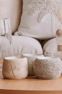 Zelected by Houze Stearinlys Tecopa grå,beige Hot