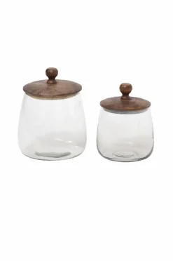 Zelected by Houze 2/sæt Krukke Zulu Brun klar, brun Discount