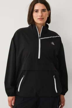 Zizzi Anorak aMia L/S Track Black Clearance