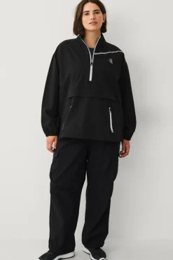 Zizzi Anorak aMia L/S Track Black Clearance