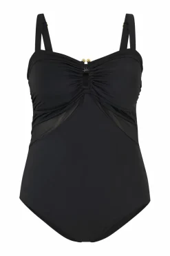 Zizzi Badedragter>Badedragt Sline, Solid Black