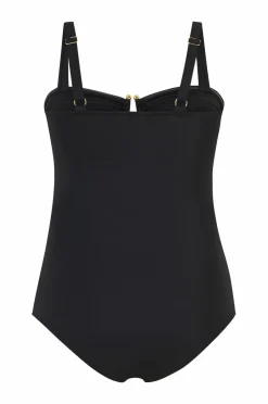 Zizzi Badedragter>Badedragt Sline, Solid Black
