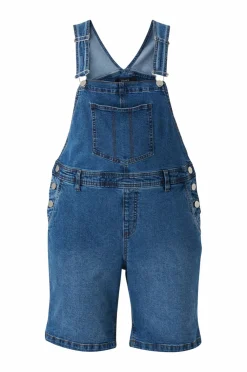 Zizzi Denimshorts jEvlia Dungaree Shorts Light blue denim Sale