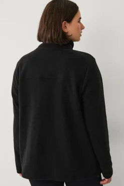 Zizzi Fleecejakke aOdi Black Outlet