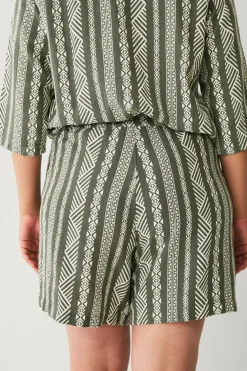 Zizzi Hørshorts vBitten Thyme Aop New