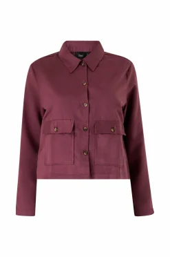 Zizzi Blazere & Veste>Jakke cAdora Indoor Bordeaux
