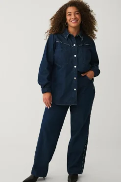 Zizzi Jeans jMavia Dark blue denim Hot