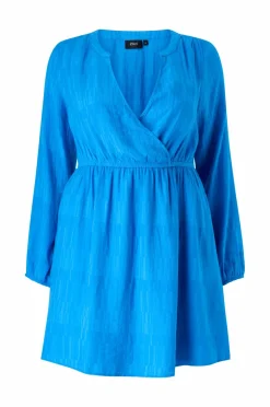 Zizzi Kjoler>Kjole caMonica L/S Abk Dress Victoria blue