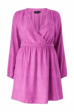 Zizzi Kjole caMonica L/S Abk Dress Cattleya orchid Outlet