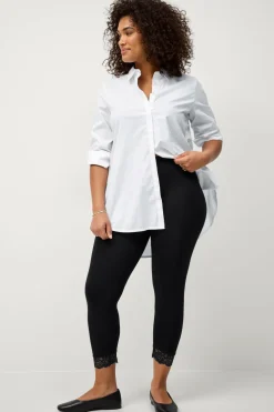 Zizzi Leggings Leggings 3/4 Lace Black Outlet