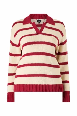 Zizzi Pullover mEmmi Birch w. rhubarab Clearance