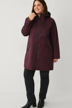 Zizzi Regntøj>Regnjakke mKlara aop Raincoat Fig Aop