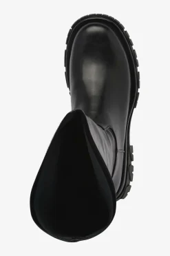 Zizzi Støvler fHelli PU Long Boots ekstra bred pasform Black Best