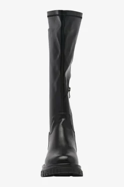 Zizzi Støvler fHelli PU Long Boots ekstra bred pasform Black Best