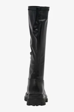 Zizzi Støvler fHelli PU Long Boots ekstra bred pasform Black Best