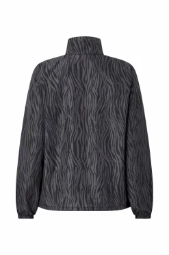 Zizzi Træningstøj|Træningstøj>Træningsjakke aKrisha L/S Grey Zebra Aop