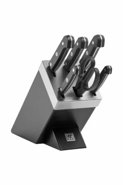 ZWILLING Køkkenknive & Knivtilbehør>Knivsæt med selvslibende knivblok Gourmet 7 dele Black