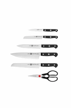 ZWILLING Køkkenknive & Knivtilbehør>Knivsæt med selvslibende knivblok Gourmet 7 dele Black